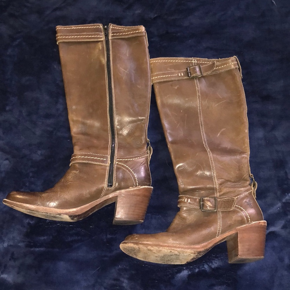 Frye Carmen Boot in Cognac Size 7.5